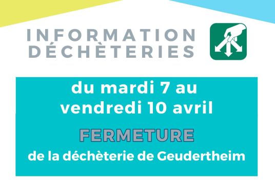 Fermeture déchèterie