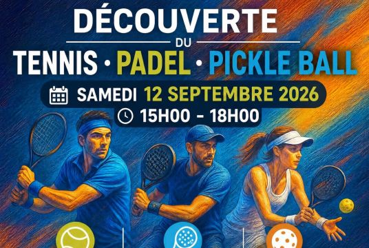 Découverte du tennis, padel et pickle ball